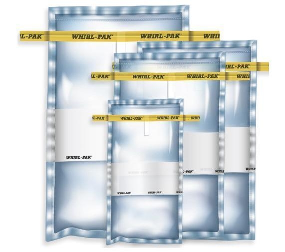 Nasco Whirl-Pak 184 oz Sterilized Sampling Bags with Write-On Label 5441 ml